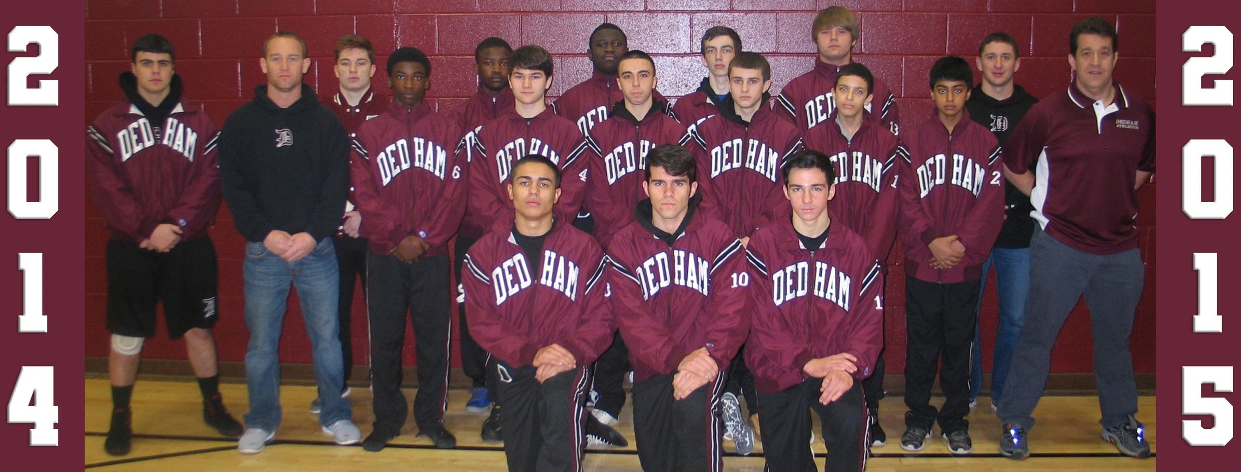 Dedham Wrestling Team 2014-15