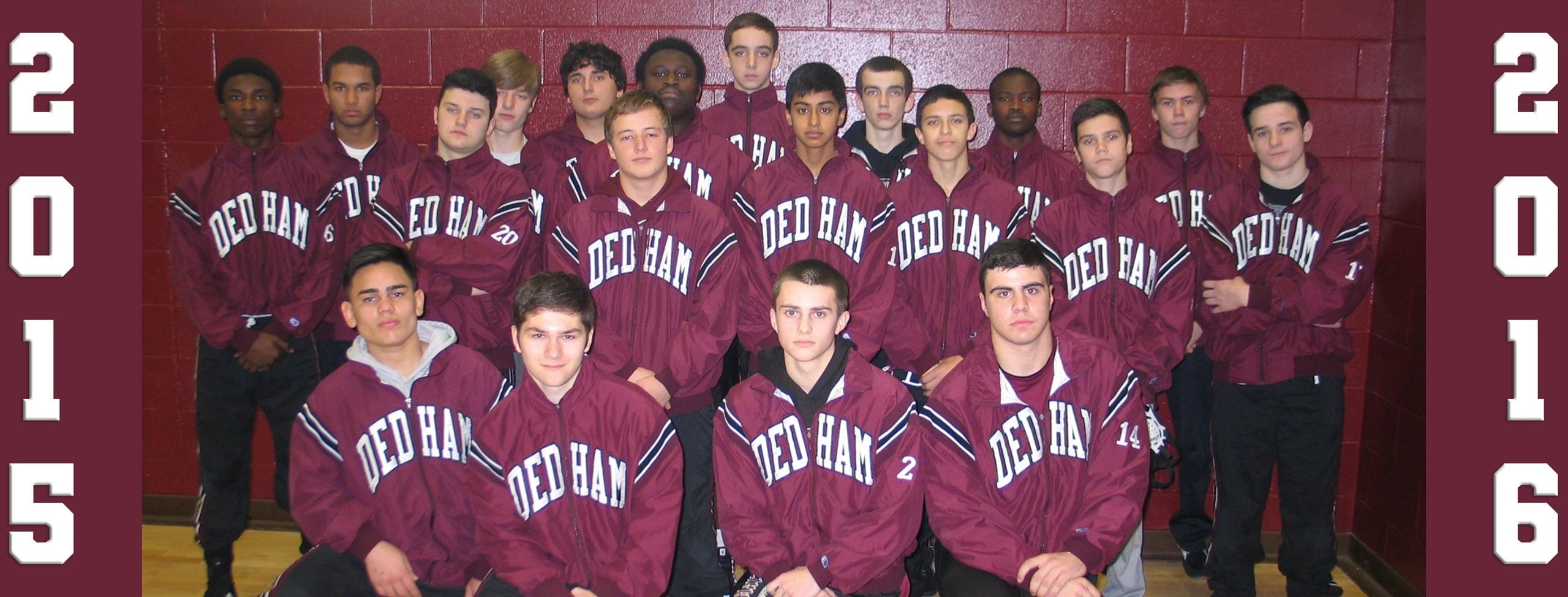 Dedham Wrestling Team 2015-16