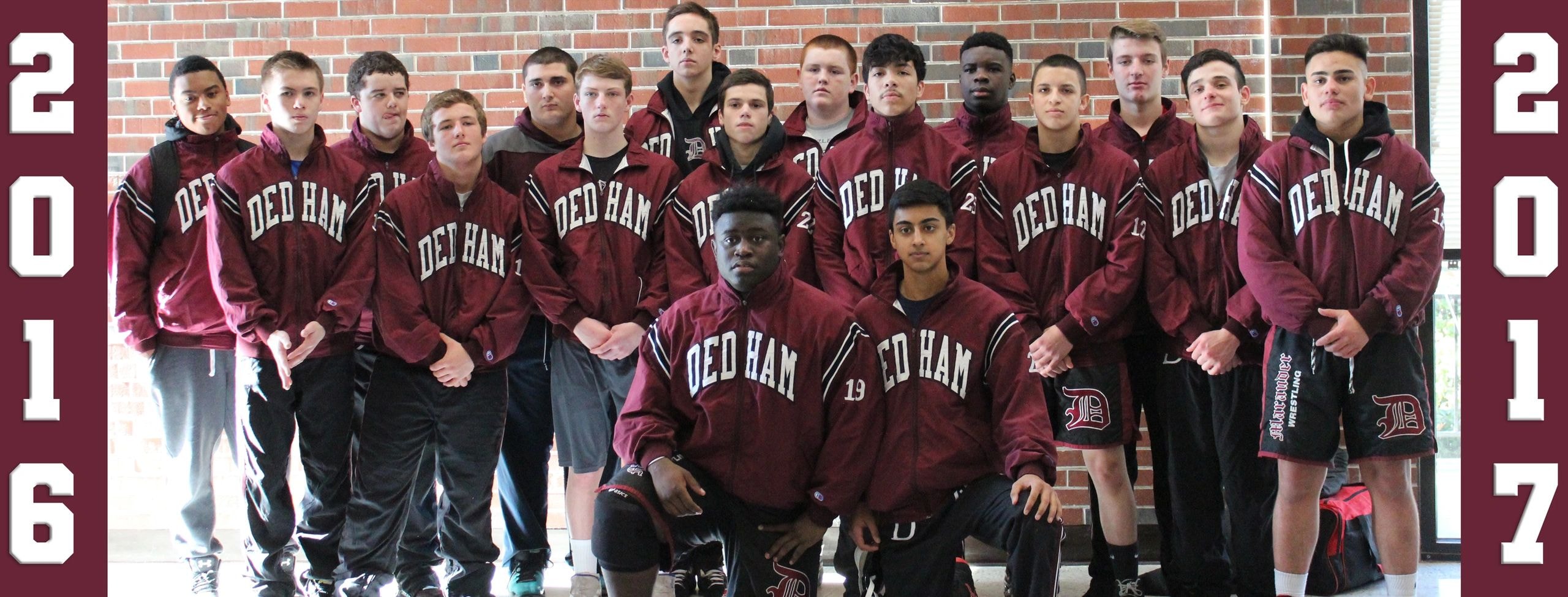 Dedham Wrestling Team 2016-17