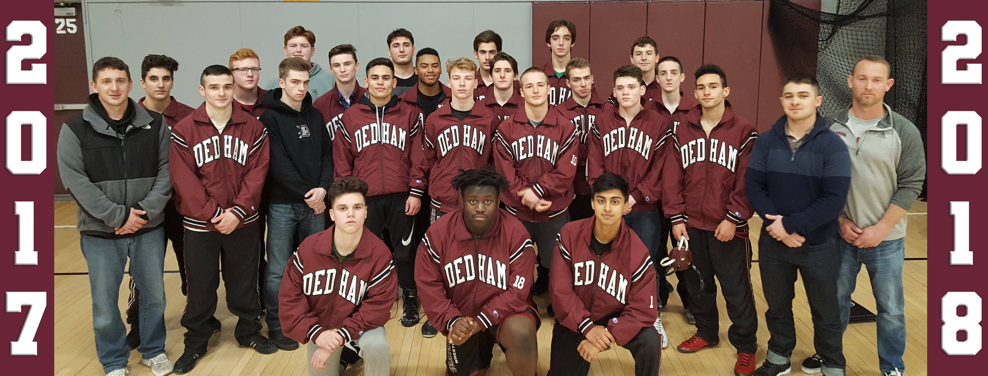 Dedham Wrestling Team 2017-18